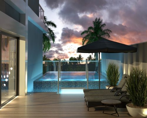 Apartamento quadra mar no Saint Antoine