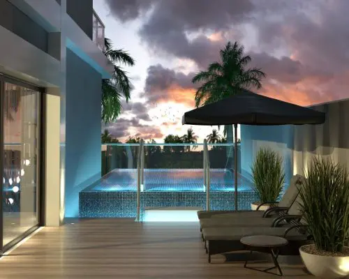 Apartamento quadra mar no Saint Antoine