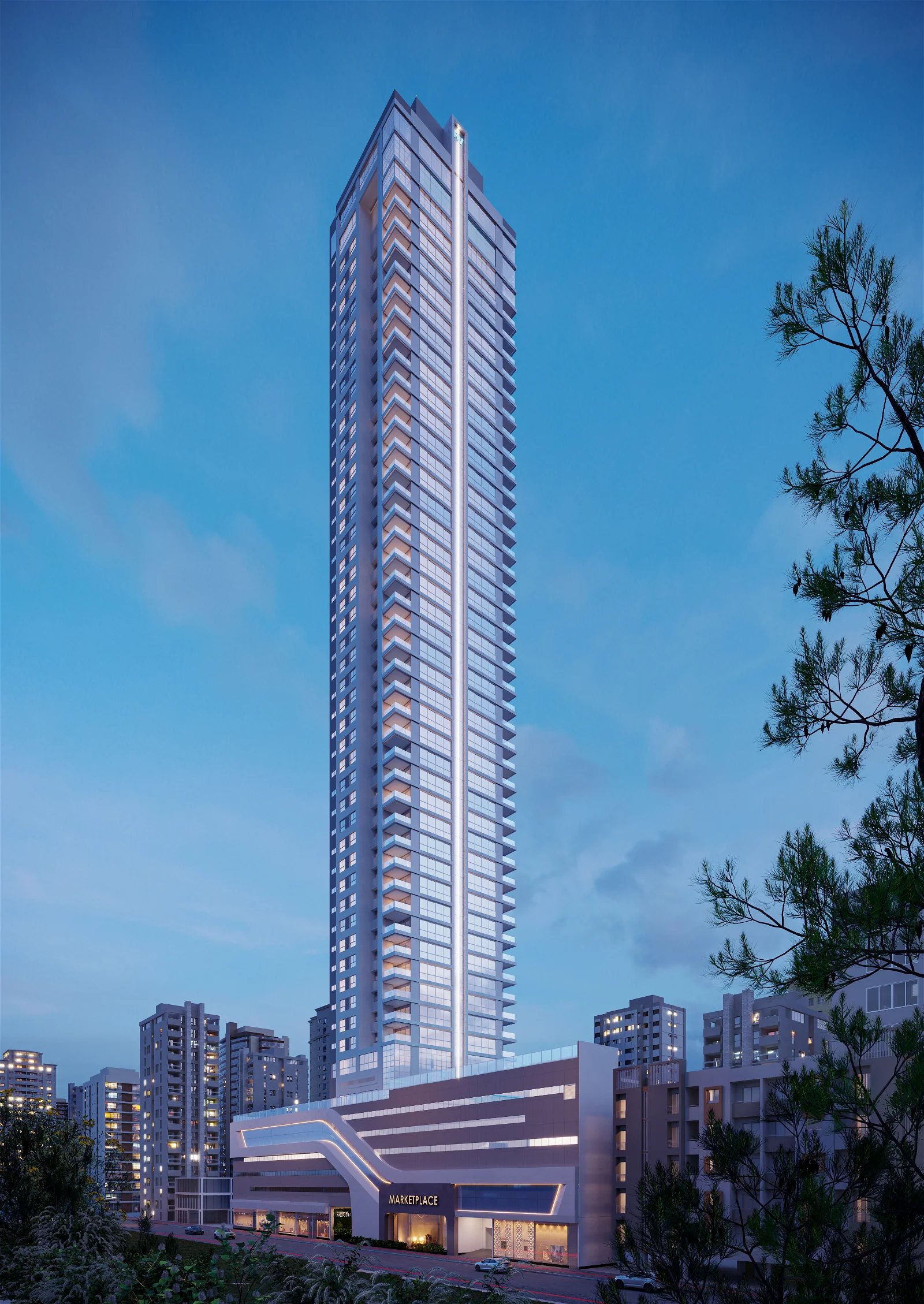 Apartamento quadra mar no Meridian Tower