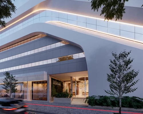 Apartamento quadra mar no Meridian Tower