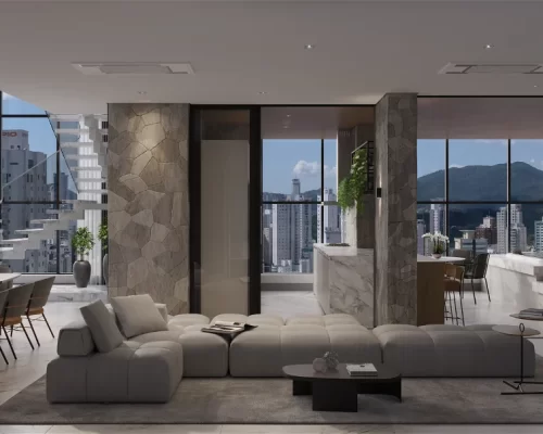 Apartamento quadra mar no Línea Living Concept