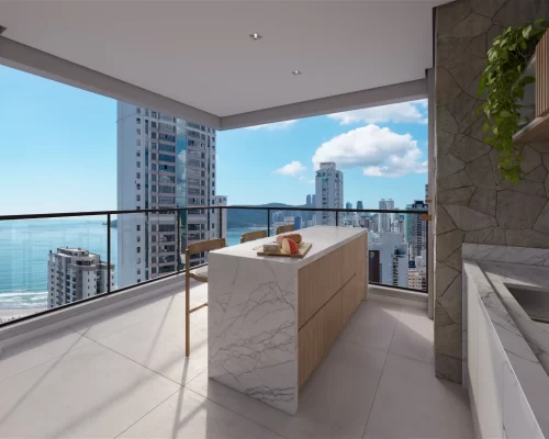 Apartamento quadra mar no Línea Living Concept