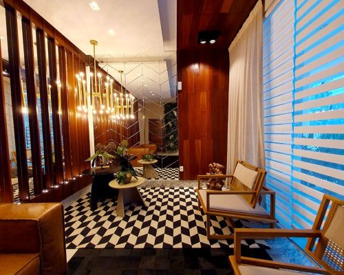 Apartamento quadra mar no residencial cidade jardim